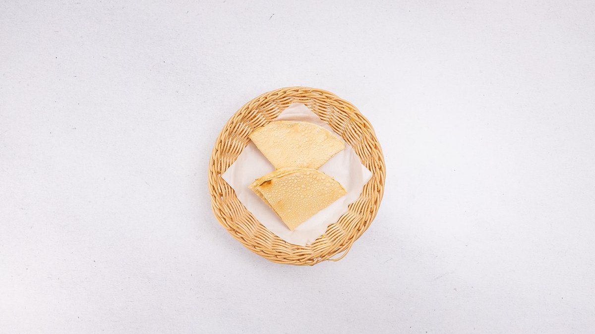 Papadum – 2 large crispy seasoned indian flatbreads