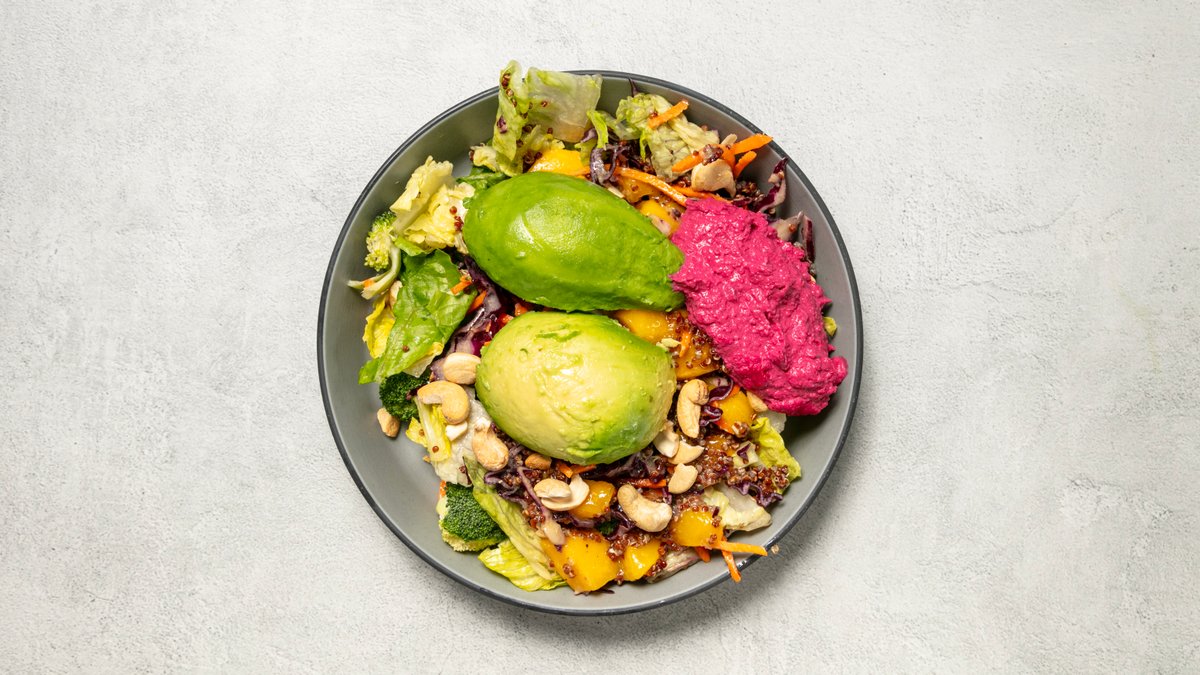 Greenland – Quinoa, rödbetshummus, morot, mango, rödkål, cashewnötter, m...