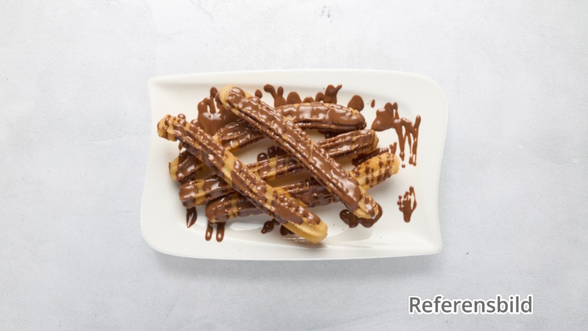 Churros con Chocolate – Churros serveras med nutella.