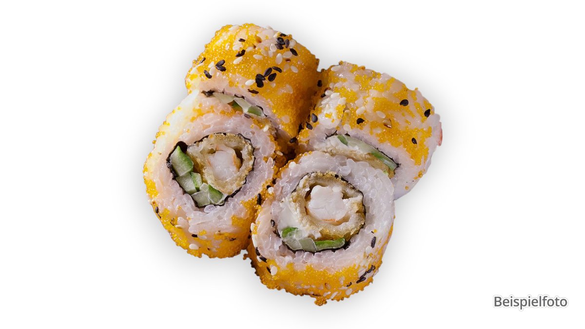 345. Ebi I.O. – with prawns, avocado, cucumber, sesame and tobiko