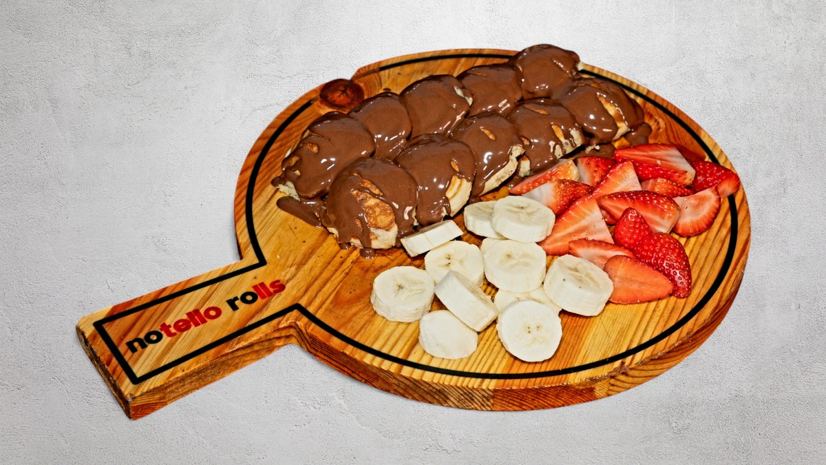 Mini Pancakes Nutella, Jordgubbar & Banan