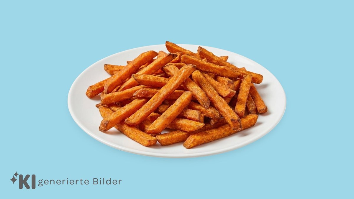 Sweet Potato Fries – Süßkartoffel-Pommes, goldbraun frittiert
