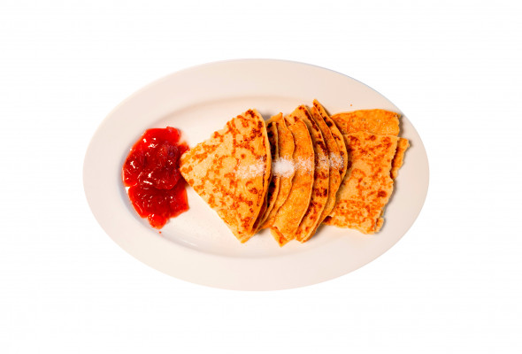 Pannekaker – 3 STK 
Allergener, Hvete Egg Melk