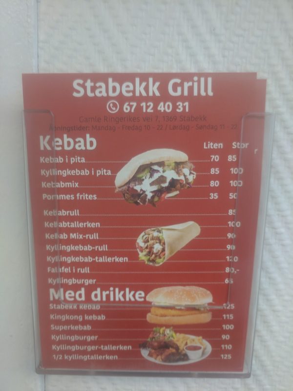 Stabekk Grill, Burger og Kebab _ Stabekk Gatekjøkken