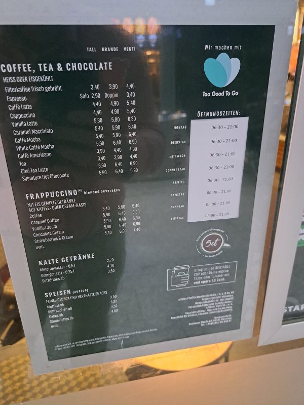 Starbucks Münster Hauptbahnhof